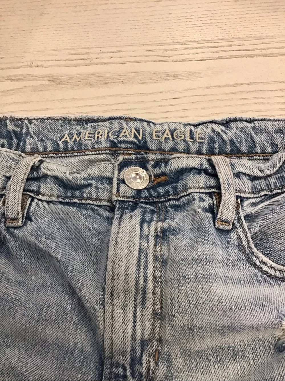 American Eagle 0 Skater Denim Shorts Women’s Baggy Relaxed Long 2022